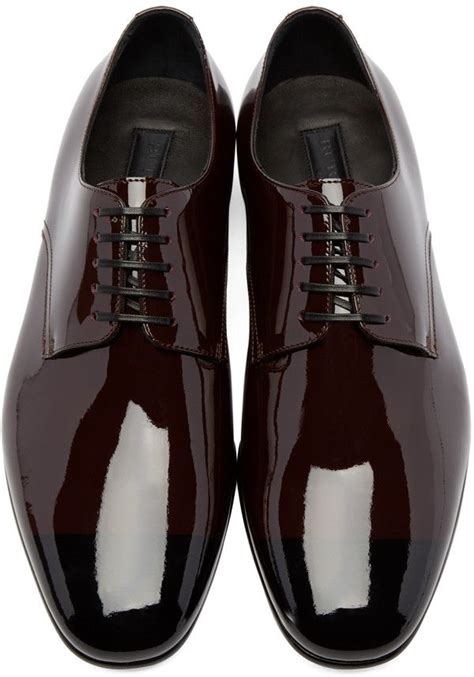 burgundy burberry shoes